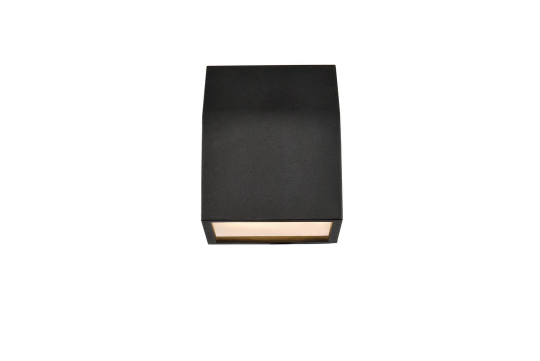 Raine LED Outdoor Wall Lamp in black - available from The Lighting Shoppe, trusted by Canadian homeowners