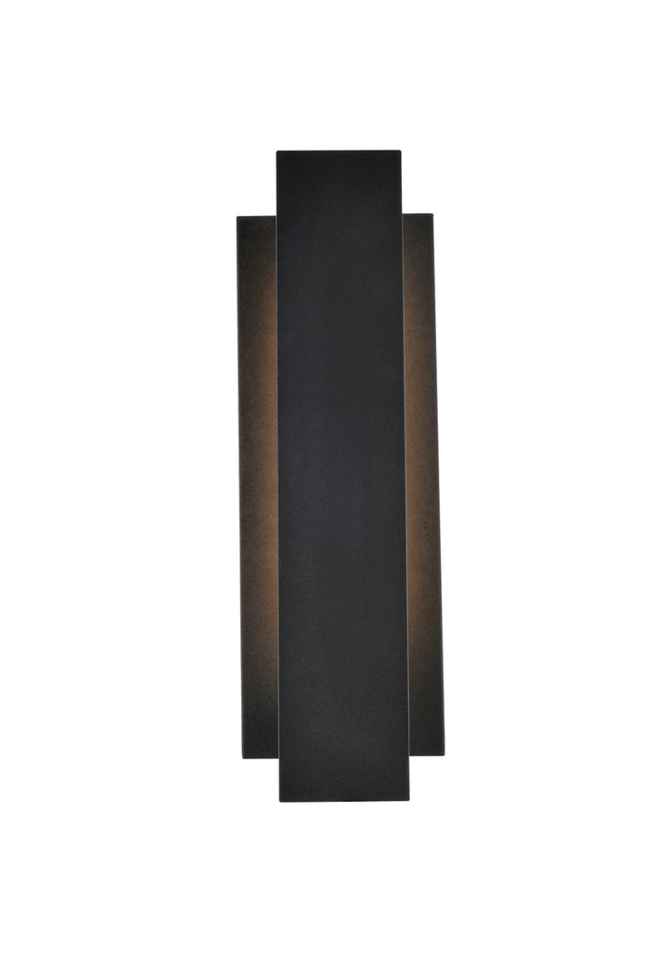 Elegant Lighting - LDOD4005BK - LED Outdoor Wall Lamp - Raine - black