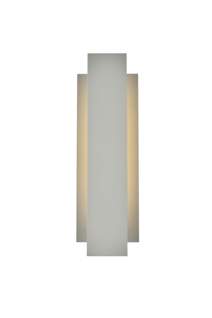 Raine LED Outdoor Wall Lamp in Silver - available from The Lighting Shoppe, trusted by Canadian homeowners
