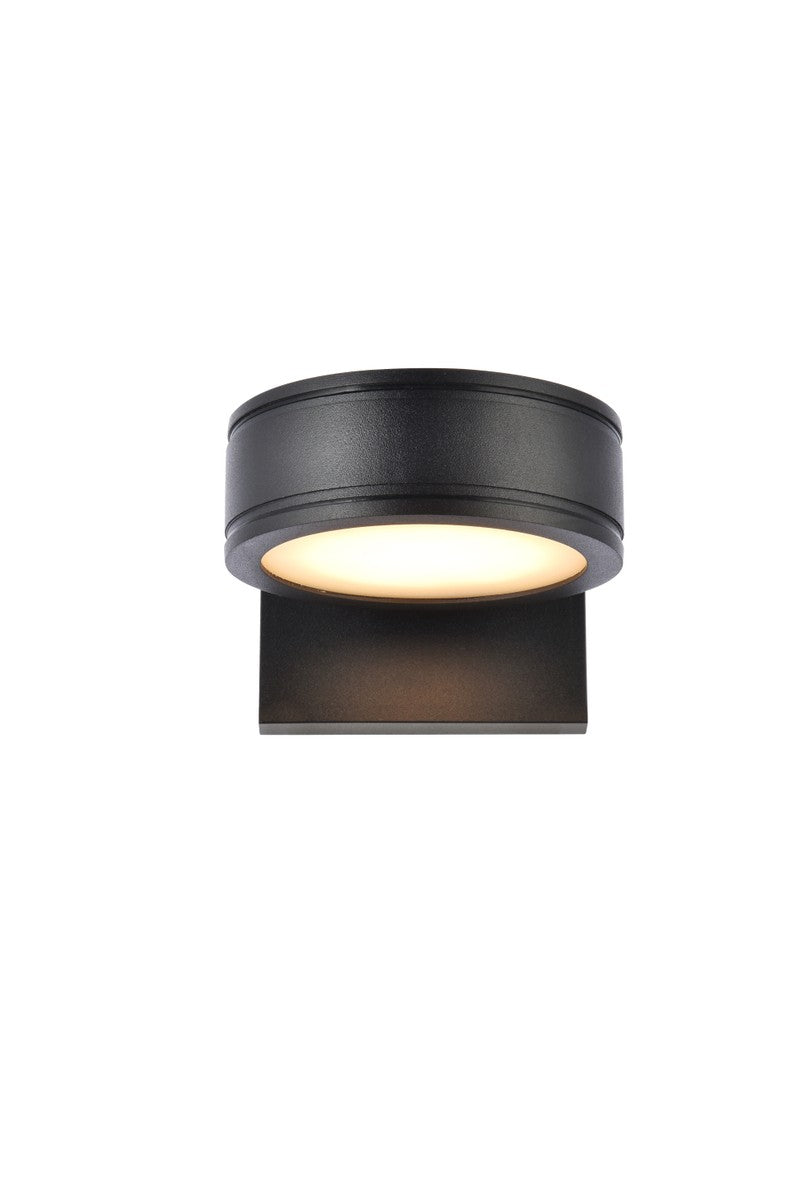 Raine LED Outdoor Wall Lamp in black - available from The Lighting Shoppe, trusted by Canadian homeowners