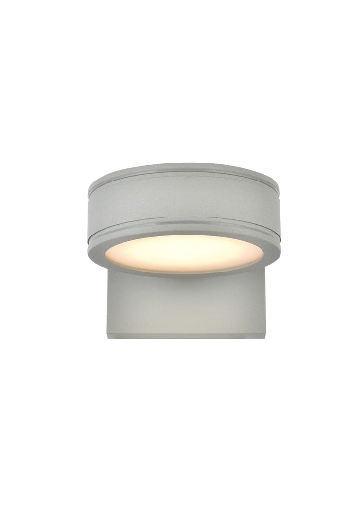 Raine LED Outdoor Wall Lamp in Silver - available from The Lighting Shoppe, trusted by Canadian homeowners