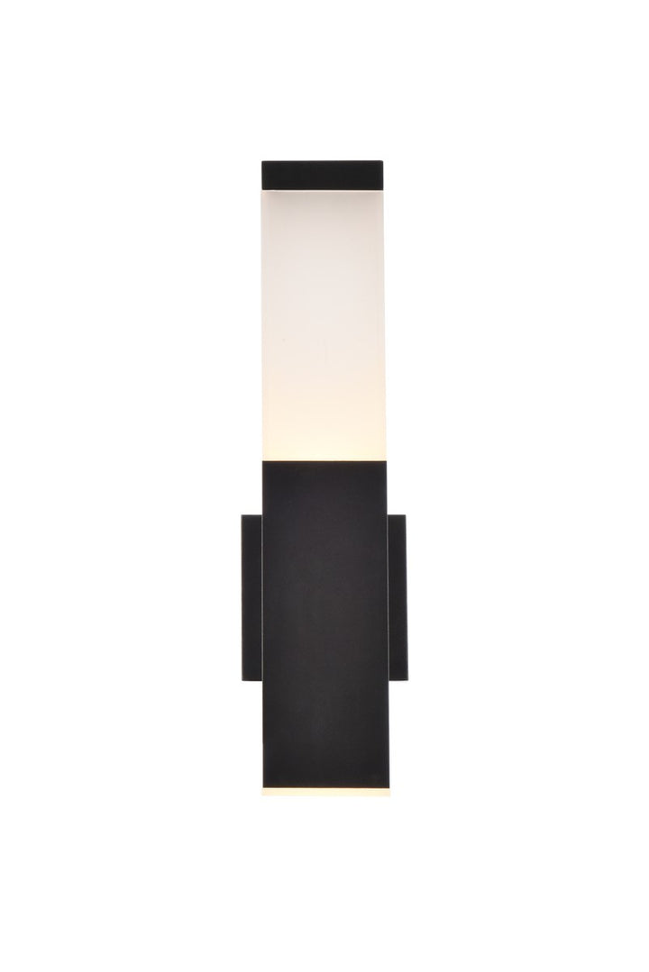 Raine LED Outdoor Wall Lamp in black - available from The Lighting Shoppe, trusted by Canadian homeowners
