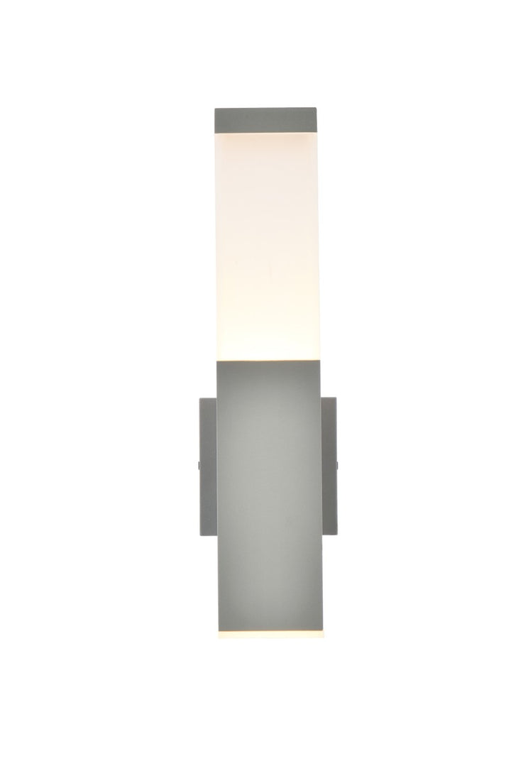 Raine LED Outdoor Wall Lamp in Silver - available from The Lighting Shoppe, trusted by Canadian homeowners