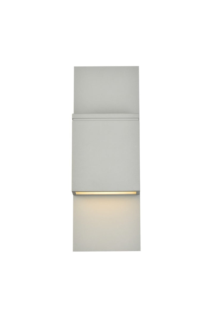 Raine LED Outdoor Wall Lamp in Silver - available from The Lighting Shoppe, trusted by Canadian homeowners
