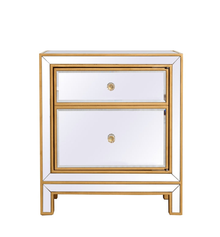 Elegant Lighting - MF72016G - Nightstand - REFLEXION - Antique gold
