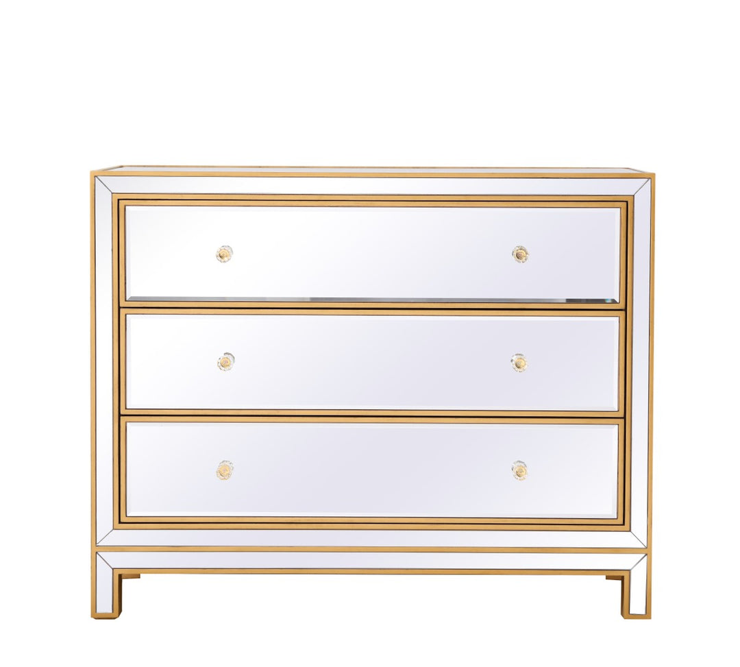 Elegant Lighting - MF72019G - Chest - REFLEXION - Antique gold