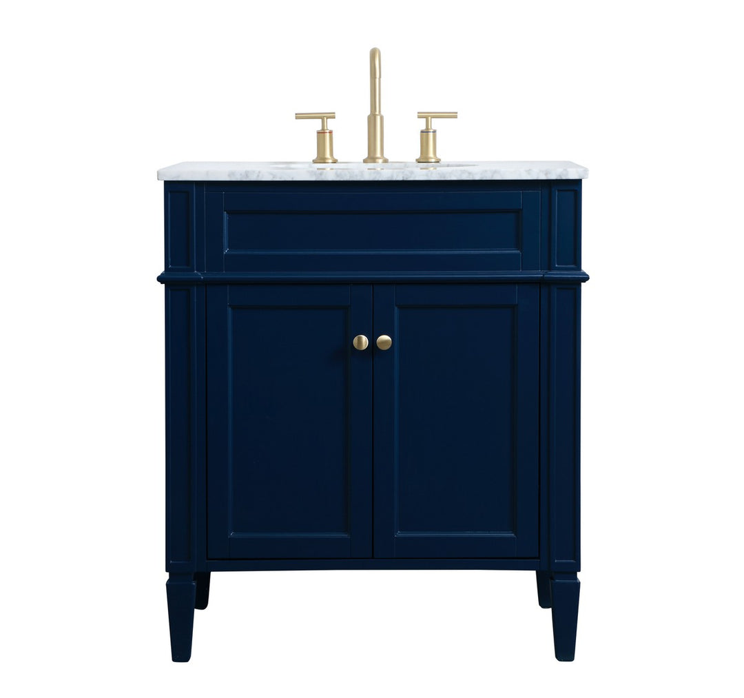 Elegant Lighting - VF12530BL - Single Bathroom Vanity - Park Avenue - blue