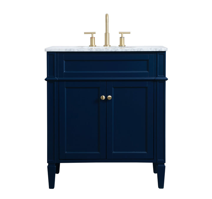 Elegant Lighting - VF12530BL - Single Bathroom Vanity - Park Avenue - blue
