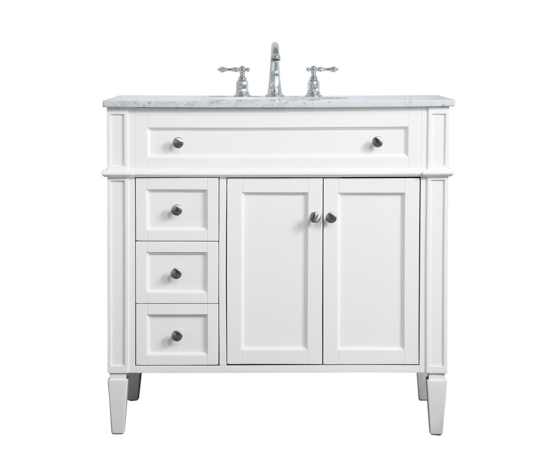 Elegant Lighting - VF12536WH - Single Bathroom Vanity - Williams - White