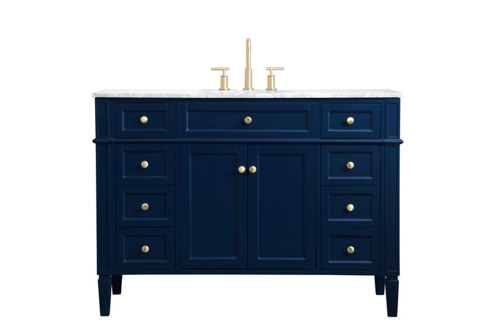 Elegant Lighting - VF12548BL - Single Bathroom Vanity - Park Avenue - blue