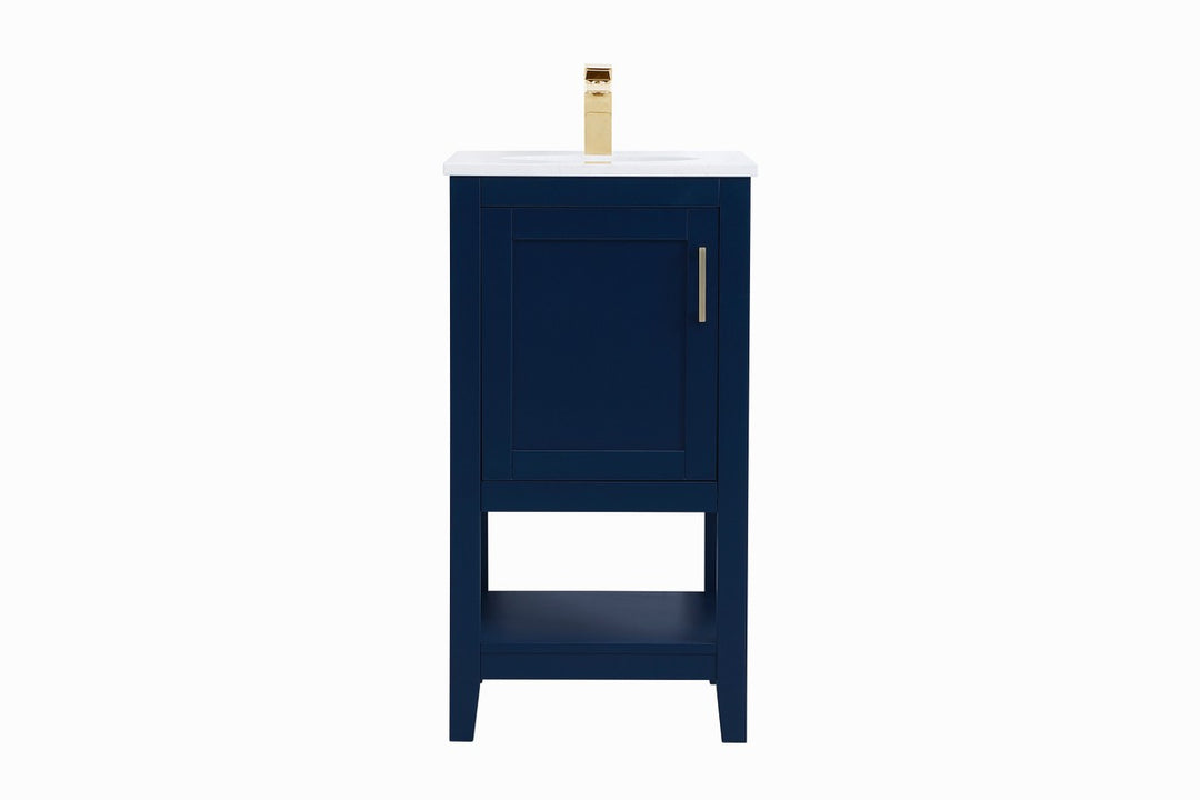 Elegant Lighting - VF16018BL - Single Bathroom Vanity - Aubrey - Blue