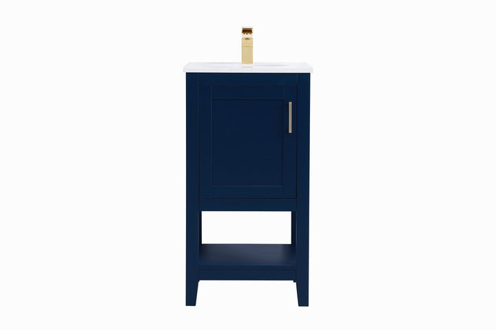 Elegant Lighting - VF16018BL - Single Bathroom Vanity - Aubrey - Blue