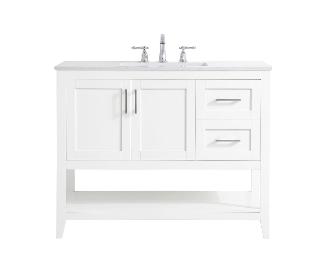 Elegant Lighting - VF16042WH - Single Bathroom Vanity - aubrey - White