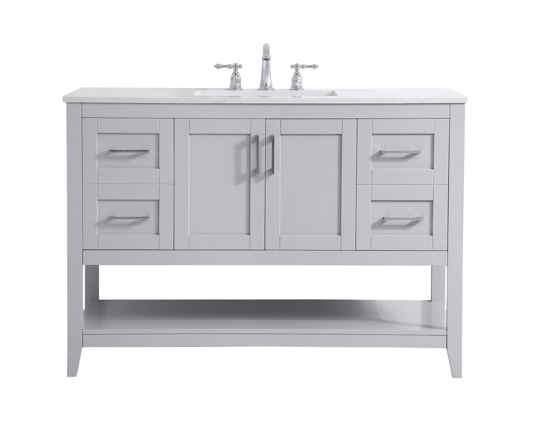 Elegant Lighting - VF16048GR - Single Bathroom Vanity - aubrey - Grey