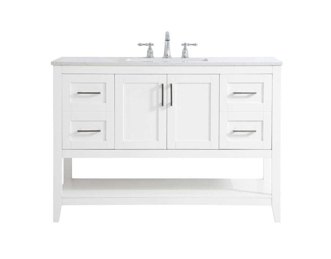 Elegant Lighting - VF16048WH - Single Bathroom Vanity - aubrey - White