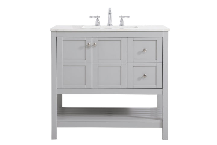Elegant Lighting - VF16436GR - Single Bathroom Vanity - Theo - Gray