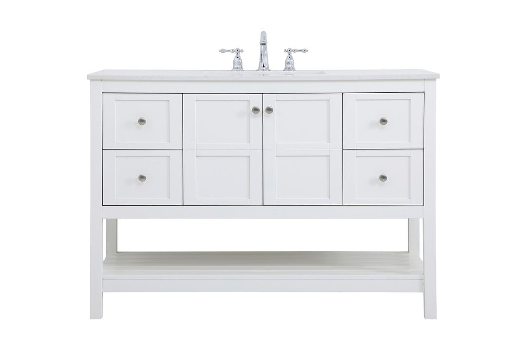Elegant Lighting - VF16448WH - Single Bathroom Vanity - Theo - White