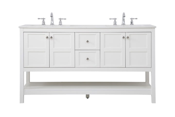 Elegant Lighting - VF16460DWH - Single Bathroom Vanity - Theo - White