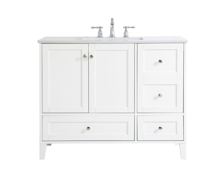 Elegant Lighting - VF18042WH - Single Bathroom Vanity - sommerville - White