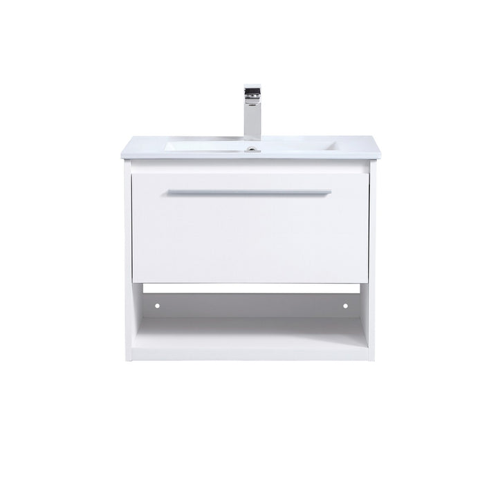 Elegant Lighting - VF43024WH - Single Bathroom Floating Vanity - Kasper - White