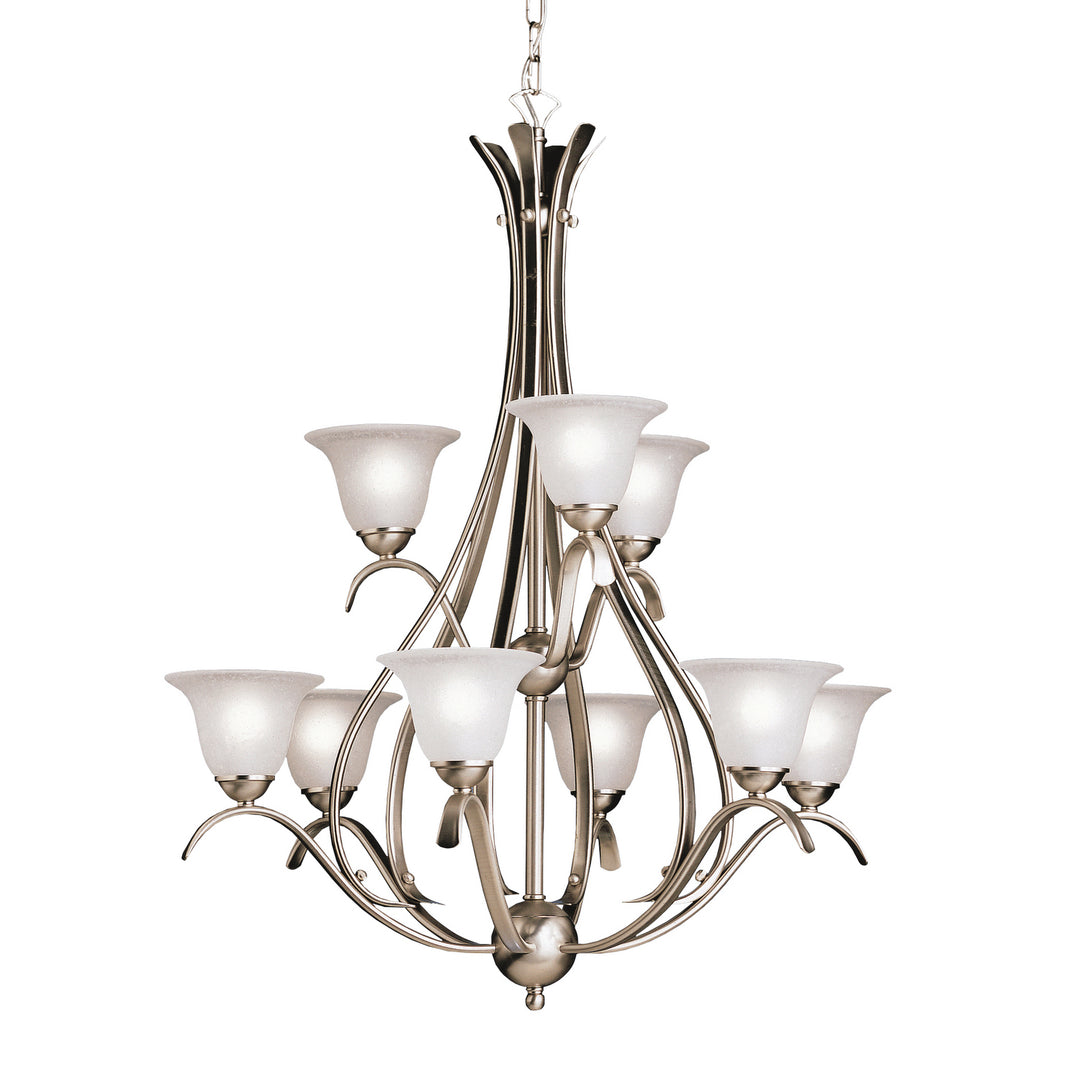 Kichler Canada - 2520NI - Nine Light Chandelier - Dover - Brushed Nickel