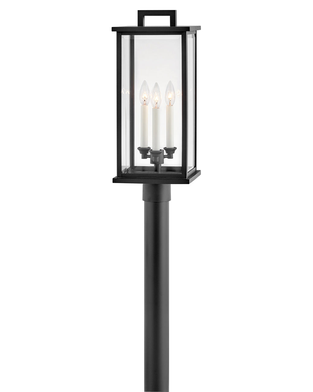 Weymouth LED Post Top or Pier Mount Lantern in Black - available from The Lighting Shoppe, trusted by Canadian homeowners