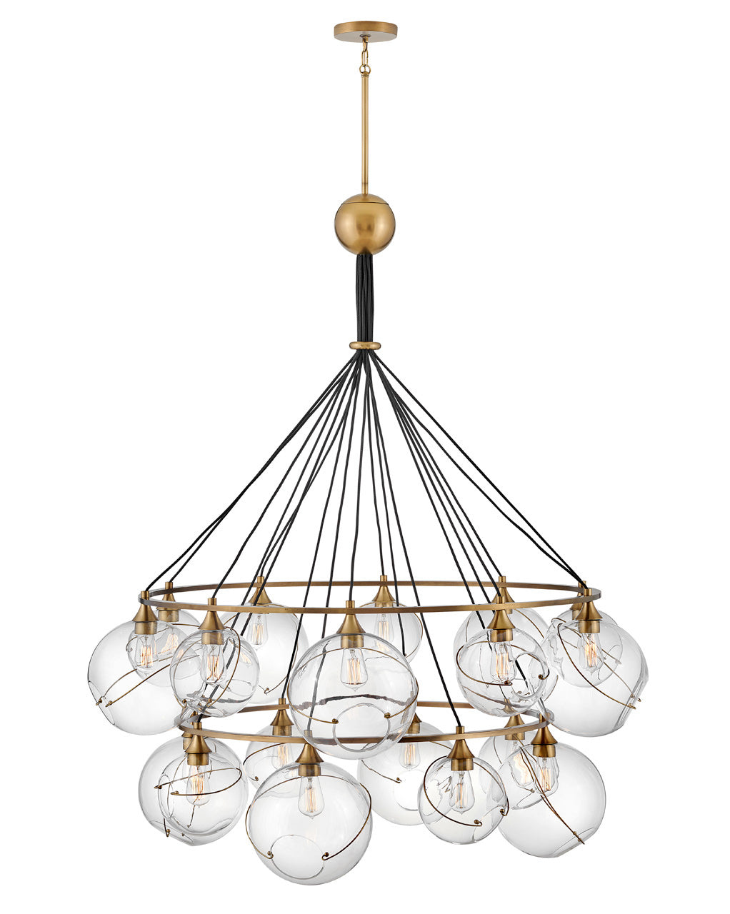 Hinkley Canada - 30308HBR - LED Chandelier - Skye - Heritage Brass