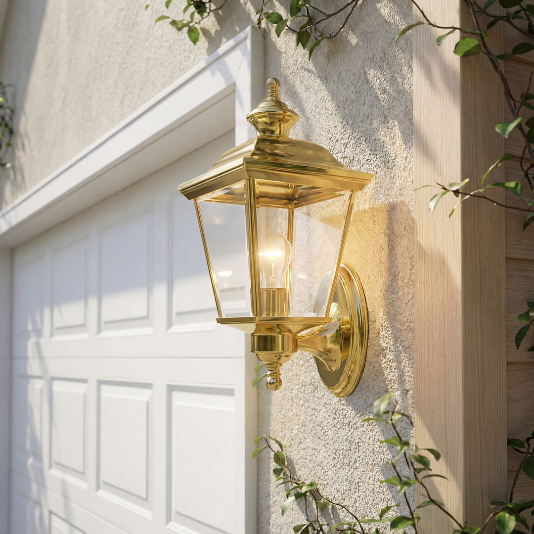 Kichler Canada - 9712PB - One Light Outdoor Wall Mount - Bay Shore - Polished Brass