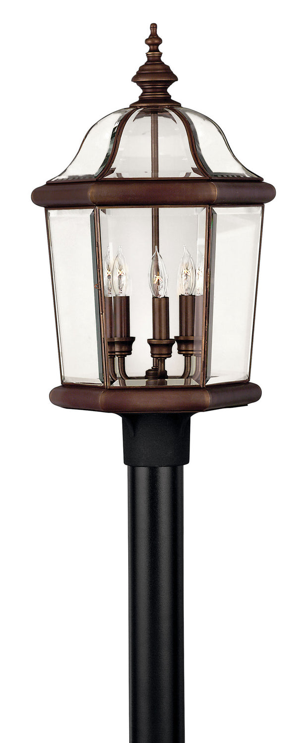 Augusta LED Post Top or Pier Mount Lantern in Copper Bronze - available from The Lighting Shoppe, trusted by Canadian homeowners