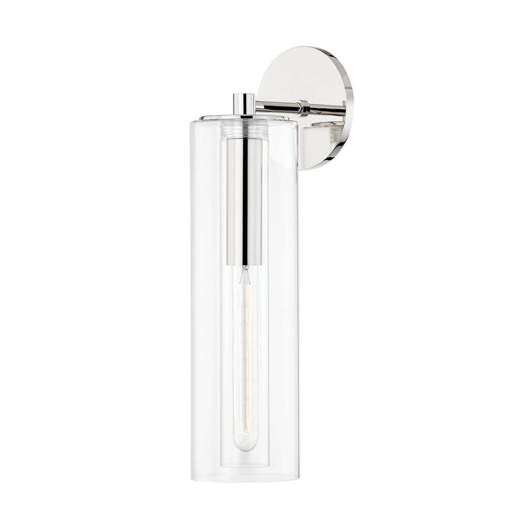 Belinda One Light Wall Sconce in Polished Nickel - available from The Lighting Shoppe, trusted by Canadian homeowners