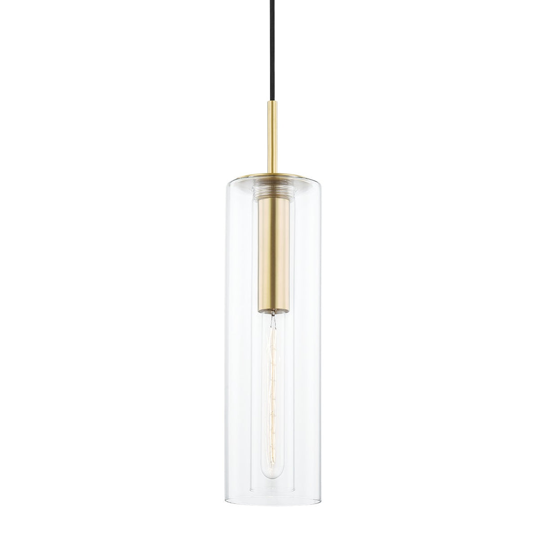 Belinda One Light Pendant in Aged Brass - available from The Lighting Shoppe, trusted by Canadian homeowners