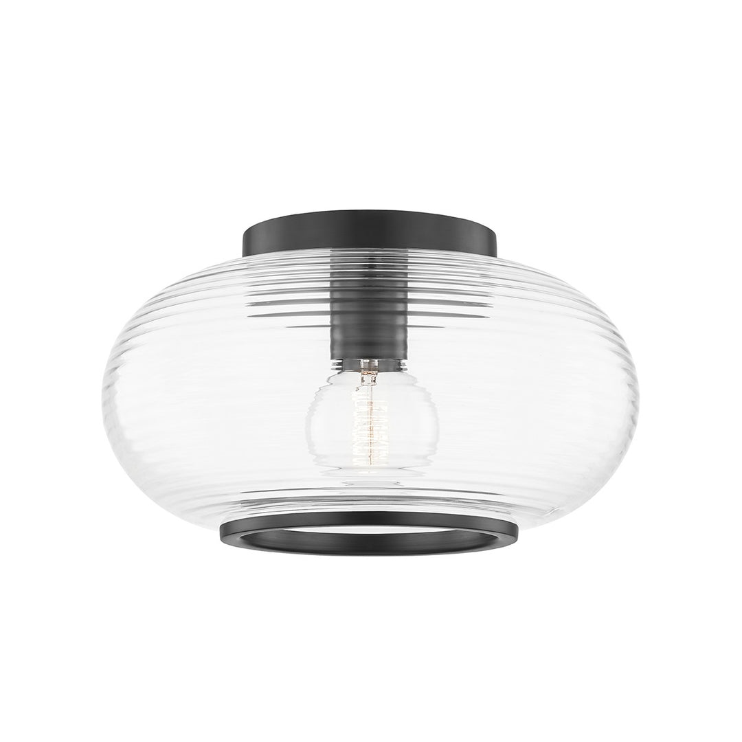 Maggie One Light Flush Mount in Old Bronze - available from The Lighting Shoppe, trusted by Canadian homeowners