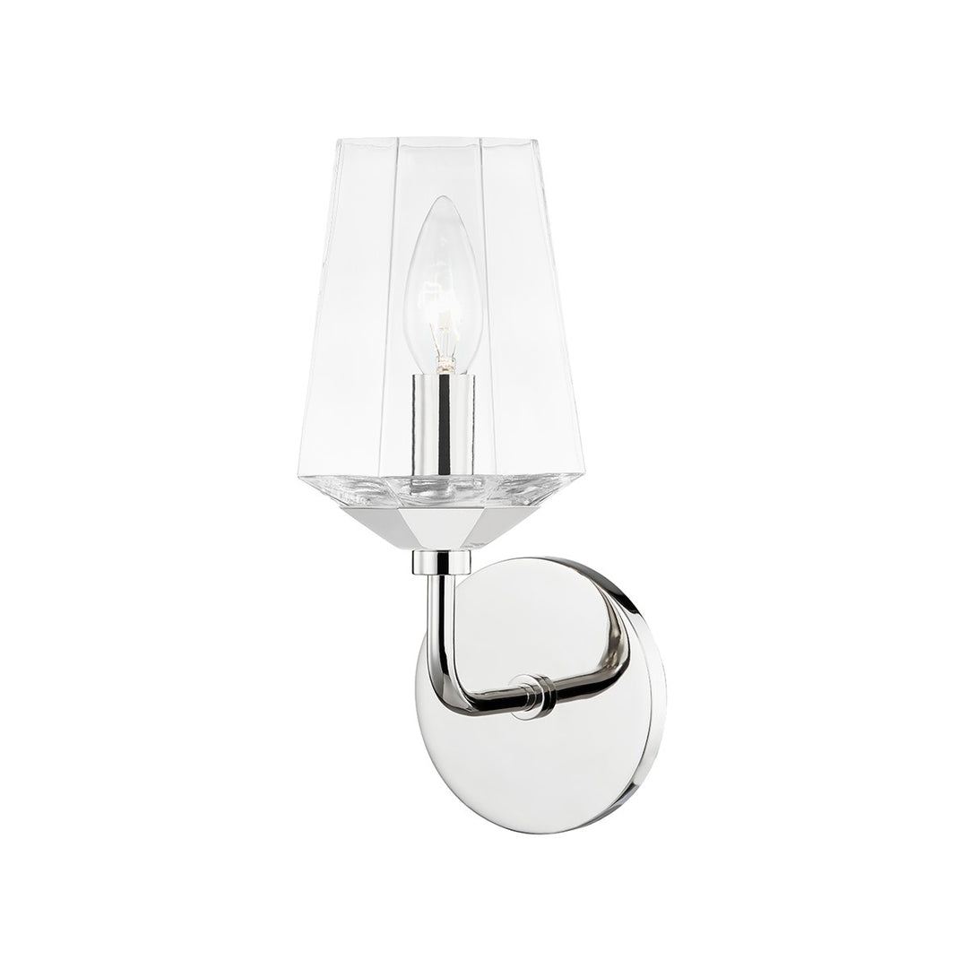 Kayla One Light Bath and Vanity in Polished Nickel - available from The Lighting Shoppe, trusted by Canadian homeowners