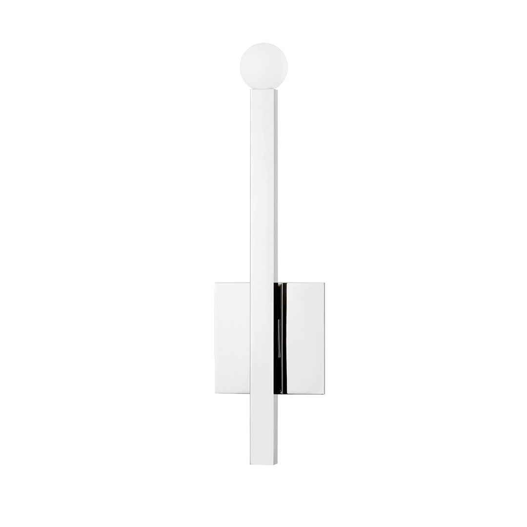 Dona One Light Wall Sconce in Polished Nickel - available from The Lighting Shoppe, trusted by Canadian homeowners