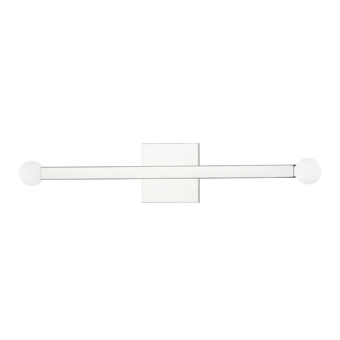Dona Two Light Wall Sconce in Polished Nickel - available from The Lighting Shoppe, trusted by Canadian homeowners