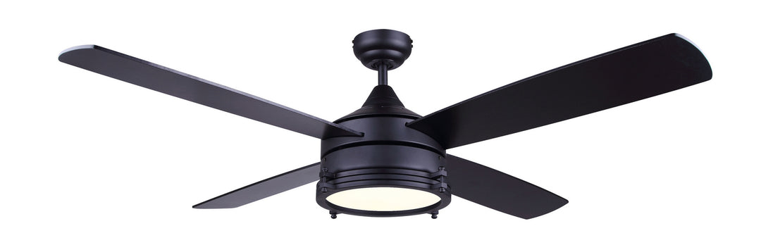 Simon 52"Ceiling Fan in Matte Black - available from The Lighting Shoppe, trusted by Canadian homeowners