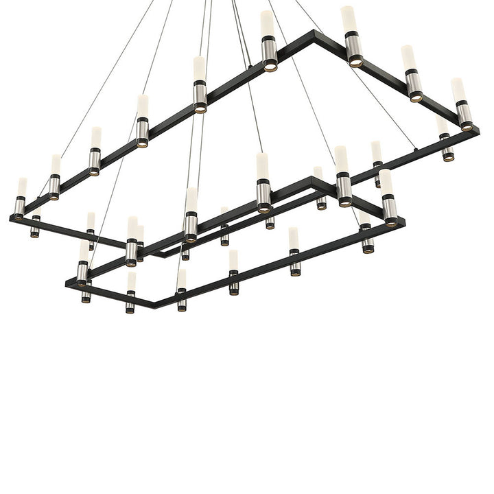 Eurofase Canada - 37049-010 - ALTAMONT-CHD-30LT-52IN-SNBM-WH - ALTAMONT - Satin Nickel Black