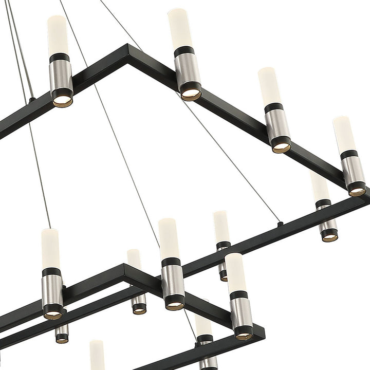 Eurofase Canada - 37049-010 - ALTAMONT-CHD-30LT-52IN-SNBM-WH - ALTAMONT - Satin Nickel Black