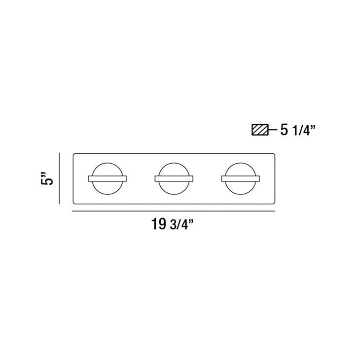 Eurofase Canada - 37069-018 - RYDER-VAN-3LT-CHR-CL - RYDER - Chrome
