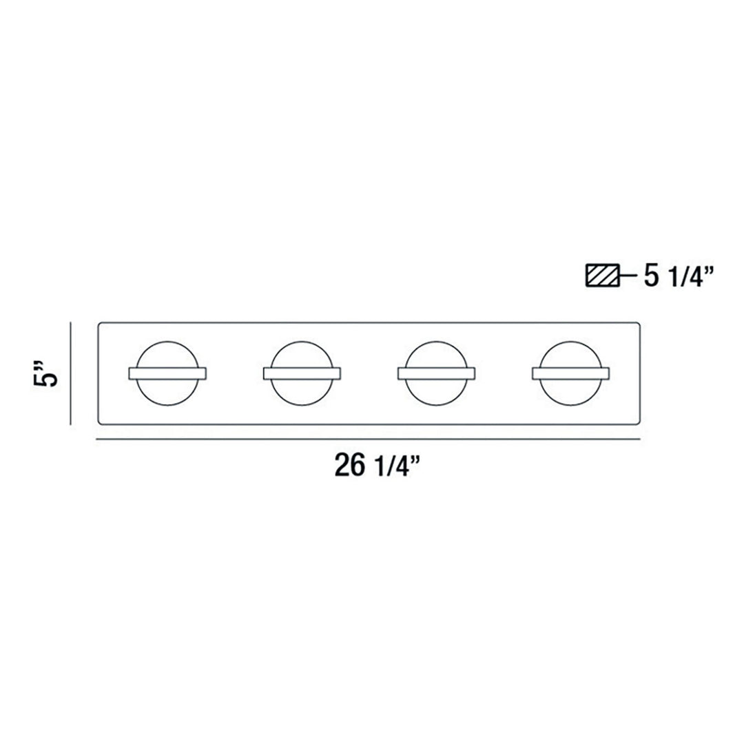 Eurofase Canada - 37070-014 - RYDER-VAN-4LT-CHR-CL - RYDER - Chrome