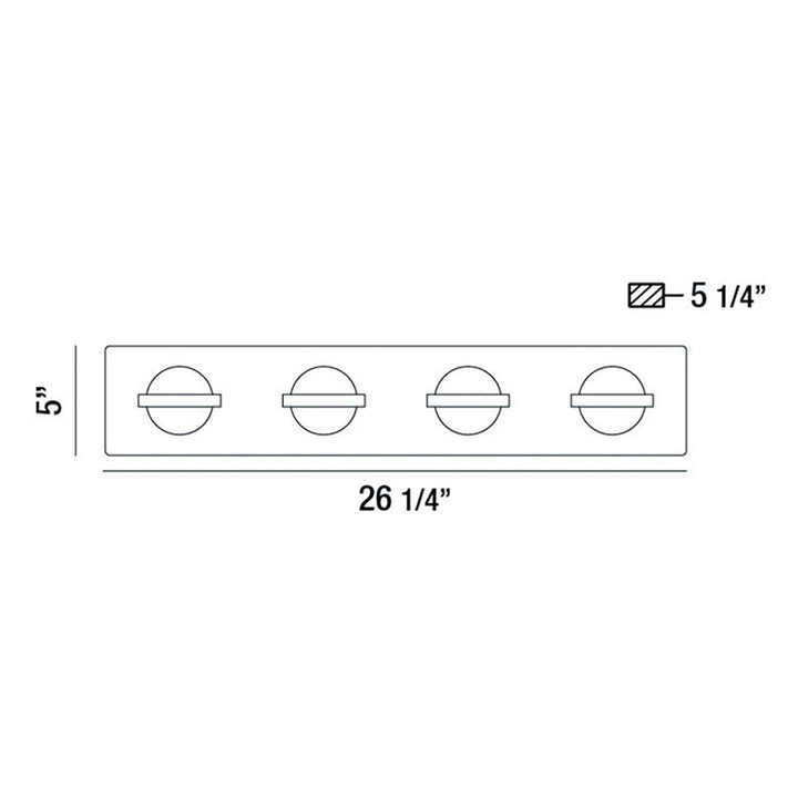 Eurofase Canada - 37070-014 - RYDER-VAN-4LT-CHR-CL - RYDER - Chrome