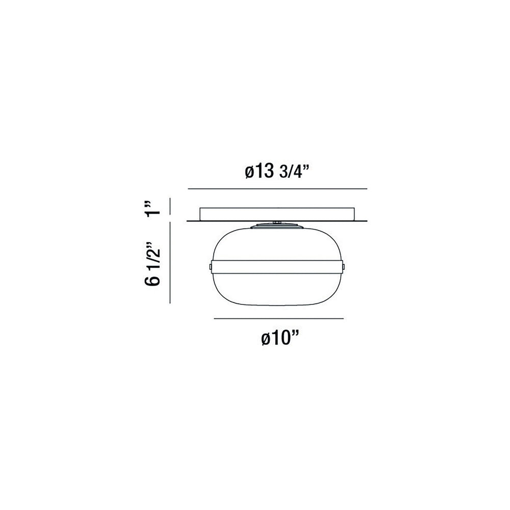 Eurofase Canada - 37086-015 - NOTTINGHAM-FM-10IN-BR-AM - NOTTINGHAM - Brass