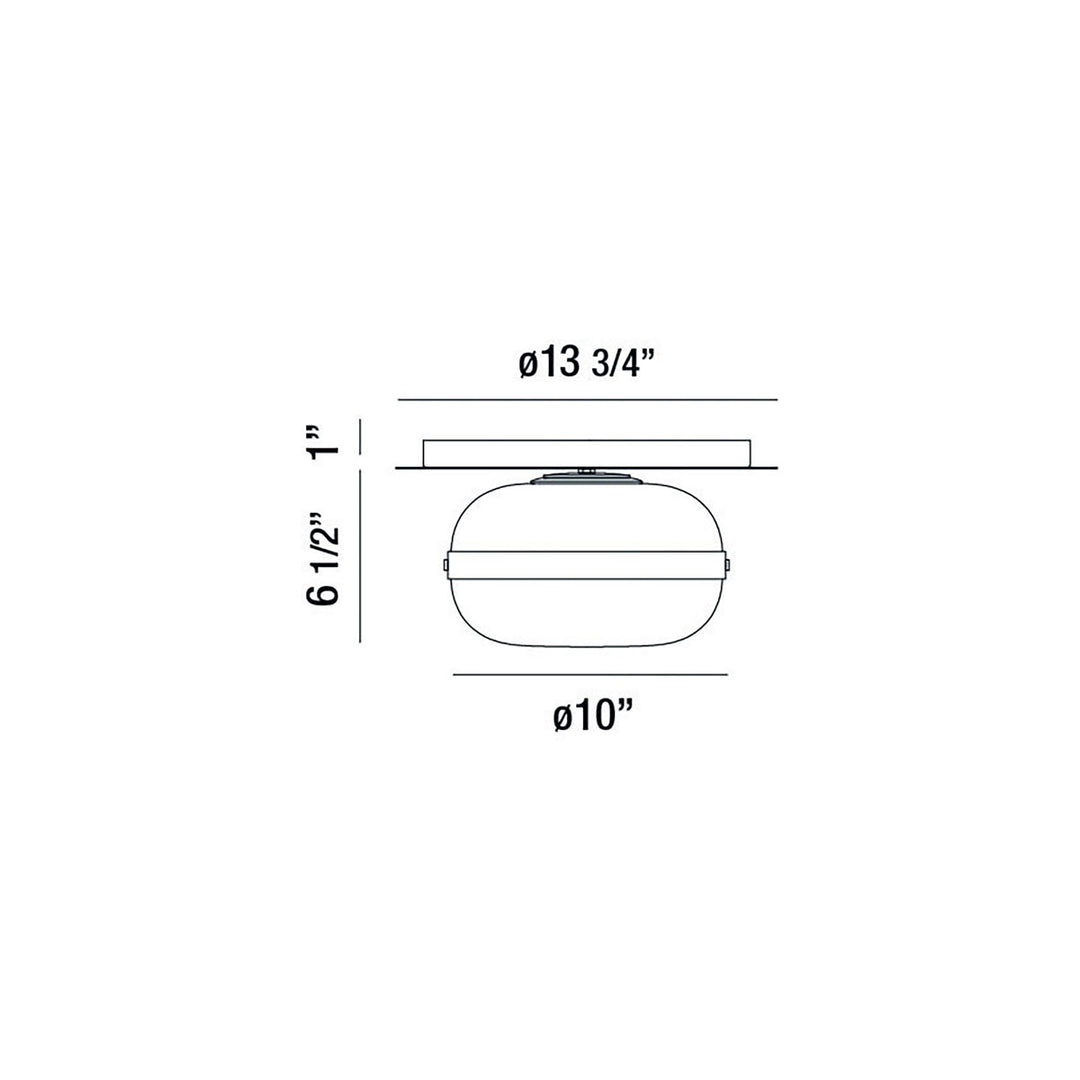 Eurofase Canada - 37086-015 - NOTTINGHAM-FM-10IN-BR-AM - NOTTINGHAM - Brass