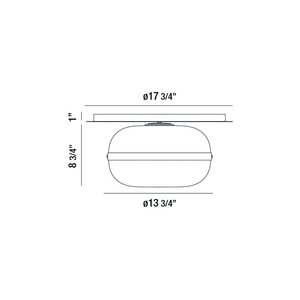 Eurofase Canada - 37087-012 - NOTTINGHAM-FM-14IN-BR-AM - NOTTINGHAM - Brass