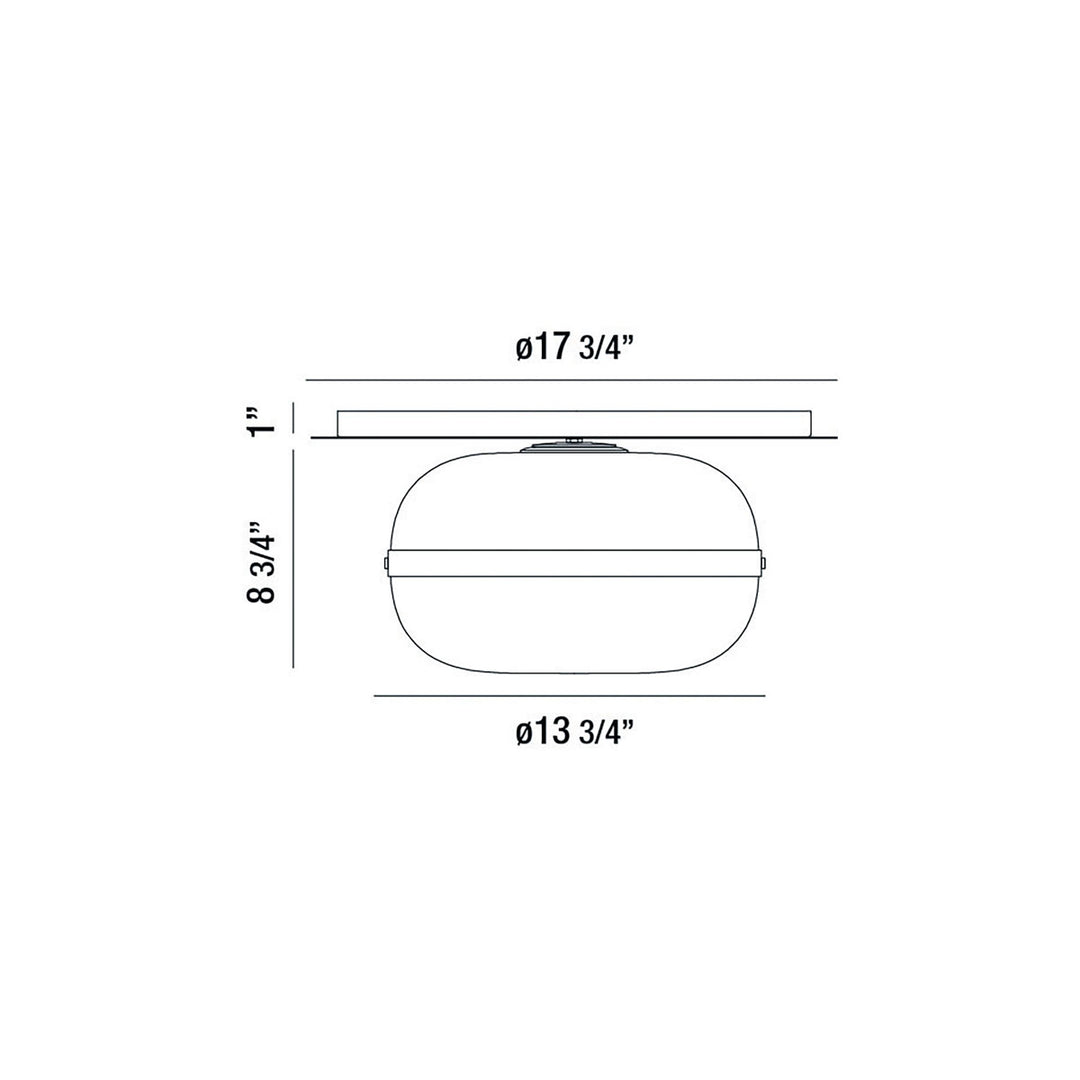 Eurofase Canada - 37087-012 - NOTTINGHAM-FM-14IN-BR-AM - NOTTINGHAM - Brass