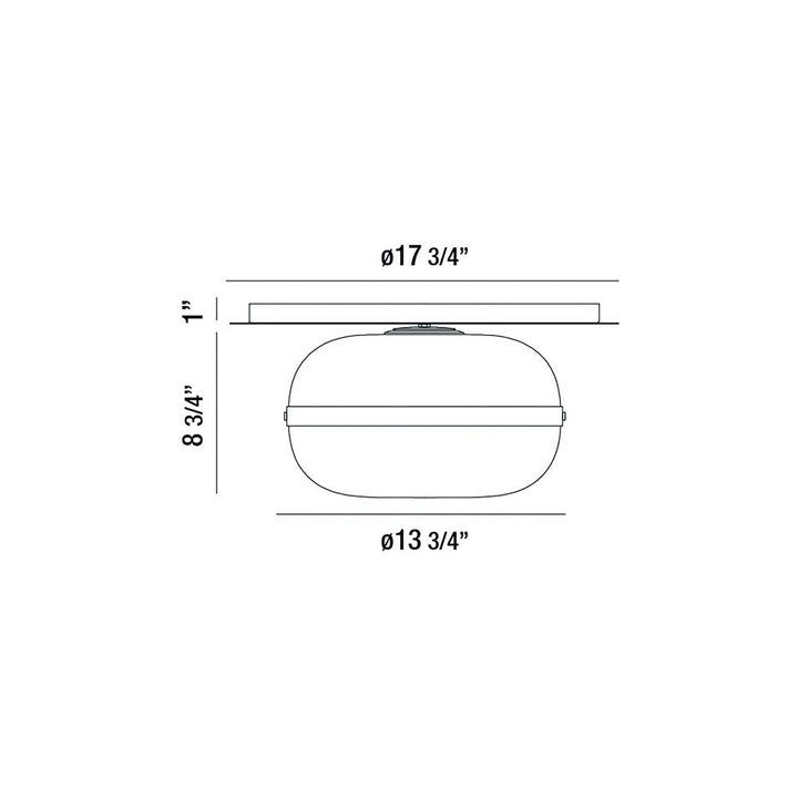 Eurofase Canada - 37087-012 - NOTTINGHAM-FM-14IN-BR-AM - NOTTINGHAM - Brass