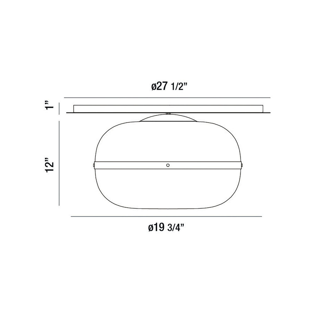 Eurofase Canada - 37088-019 - NOTTINGHAM-FM-3LT-20IN-BR-AM - NOTTINGHAM - Brass