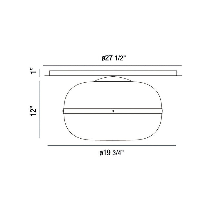 Eurofase Canada - 37088-019 - NOTTINGHAM-FM-3LT-20IN-BR-AM - NOTTINGHAM - Brass
