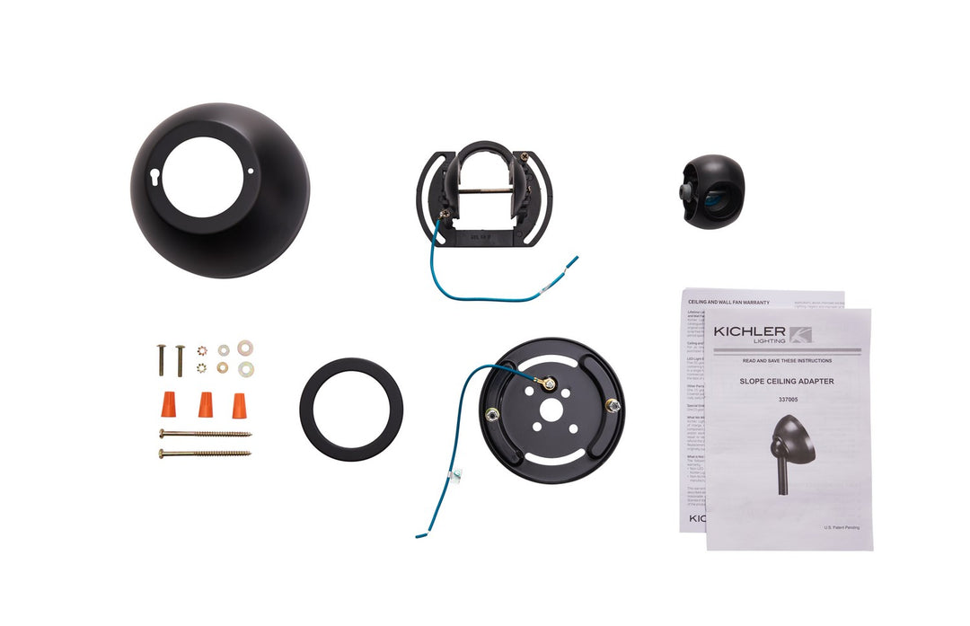 Kichler Canada - 337005SBK - Slope Adapter - Accessory - Satin Black