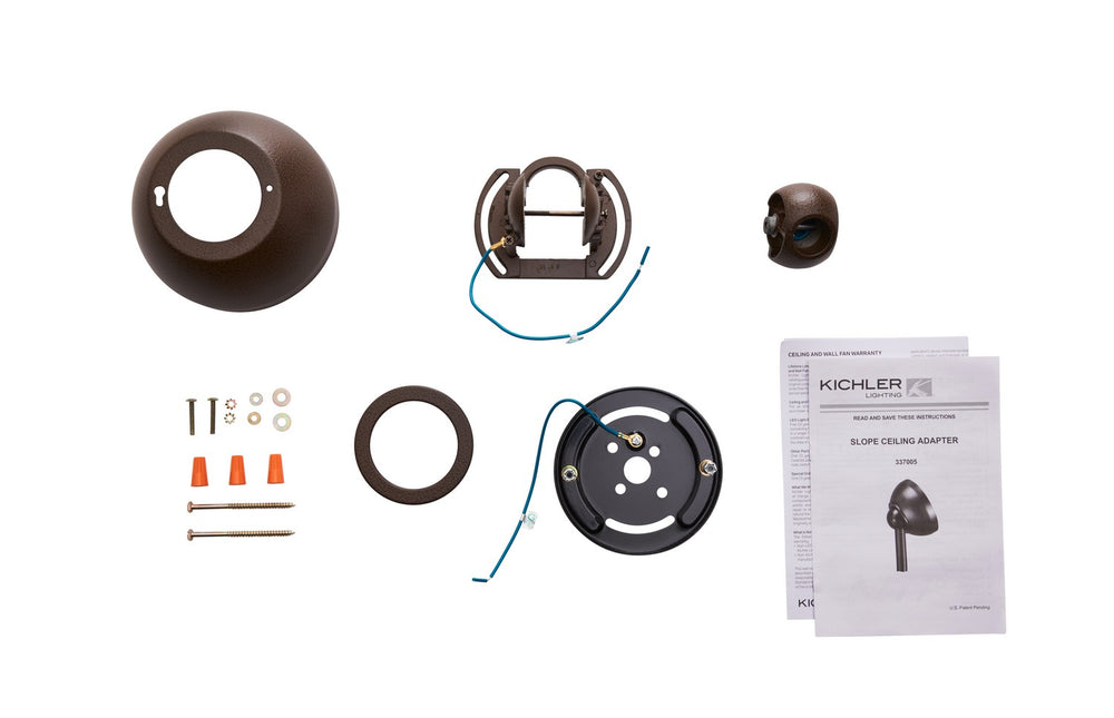 Kichler Canada - 337005TZP - Slope Adapter - Accessory - Tannery Bronze Powder Coat